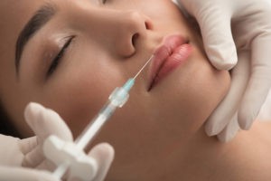 filler inyection for lip augmentation